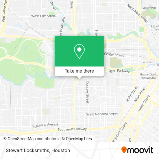 Stewart Locksmiths map