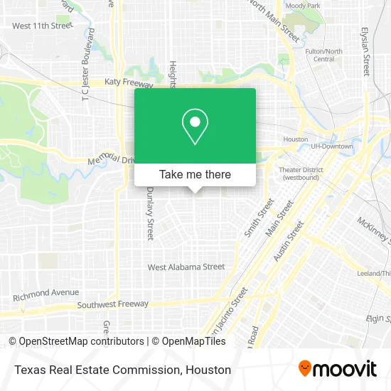 Texas Real Estate Commission map