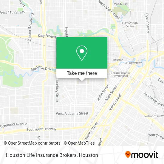 Houston Life Insurance Brokers map