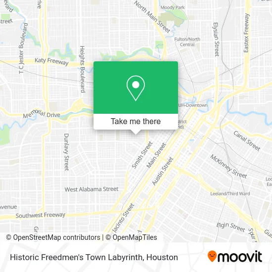 Historic Freedmen's Town Labyrinth map