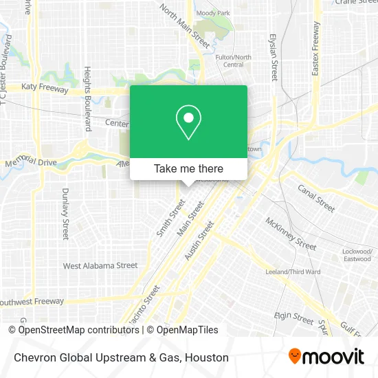 Chevron Global Upstream & Gas map