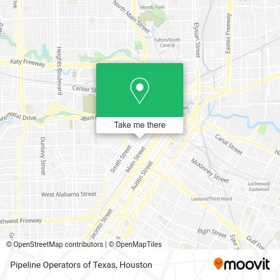 Pipeline Operators of Texas map
