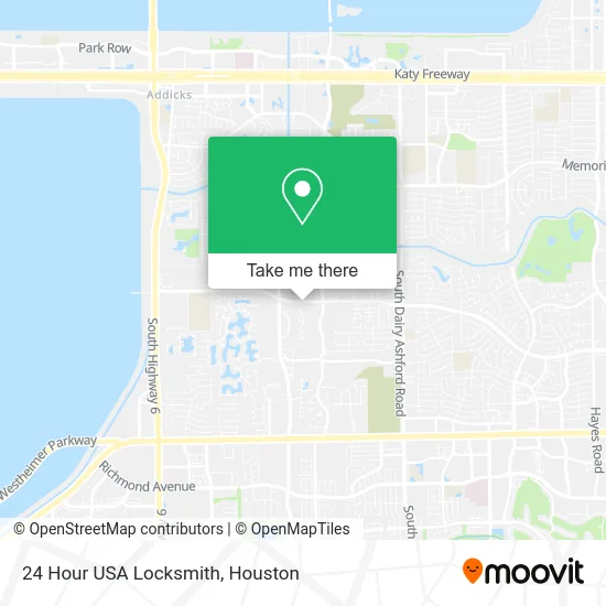 24 Hour USA Locksmith map