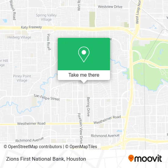 Zions First National Bank map