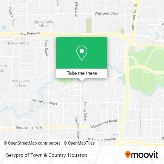 Servpro of Town & Country map
