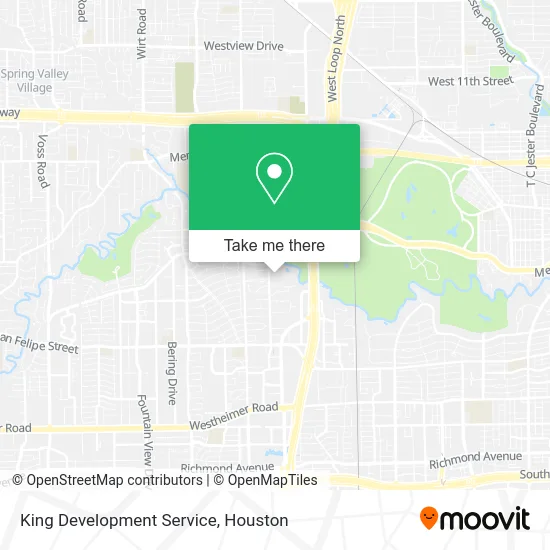 King Development Service map