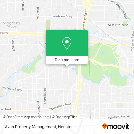 Avan Property Management map