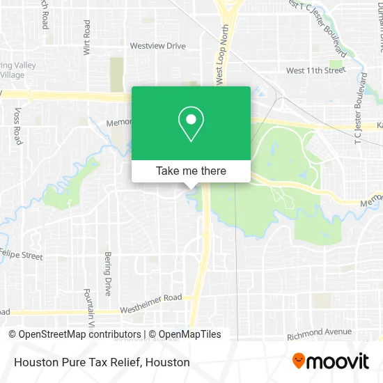 Houston Pure Tax Relief map
