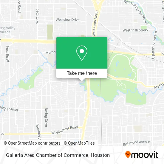Galleria Area Chamber of Commerce map