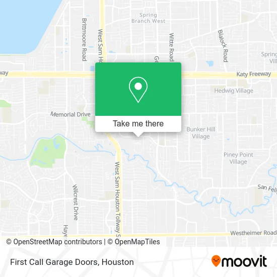 Mapa de First Call Garage Doors