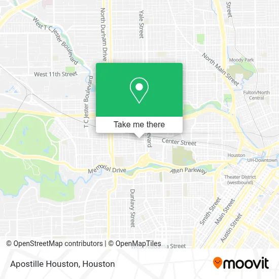 Apostille Houston map