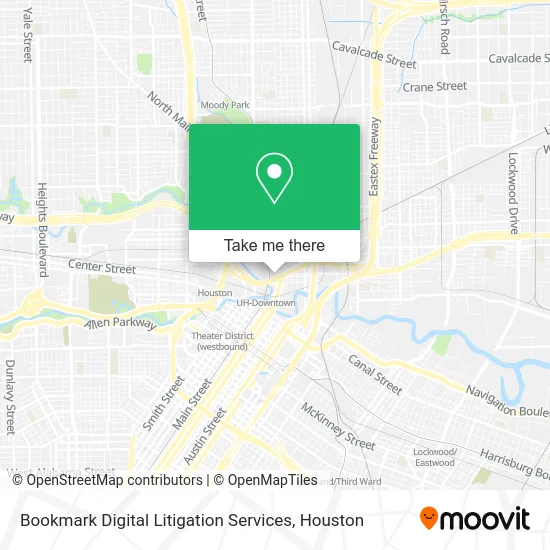 Mapa de Bookmark Digital Litigation Services