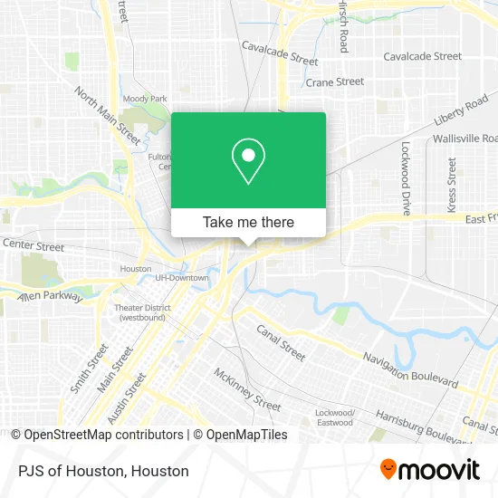 PJS of Houston map