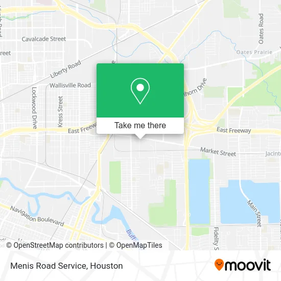 Menis Road Service map