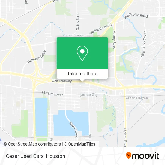 Cesar Used Cars map
