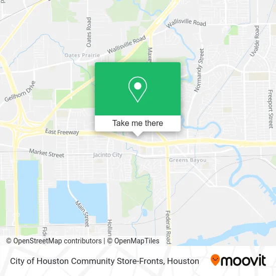 City of Houston Community Store-Fronts map