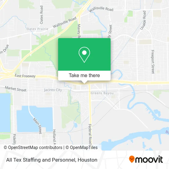 All Tex Staffing and Personnel map