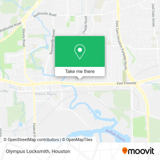 Olympus Locksmith map