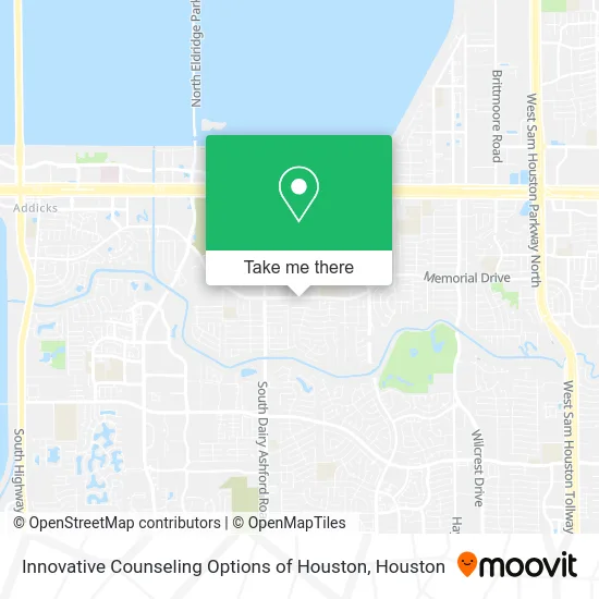 Innovative Counseling Options of Houston map