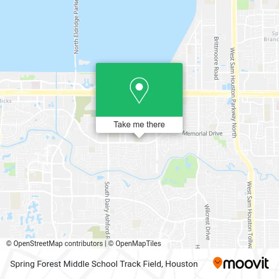 Spring Forest Middle School Track Field map