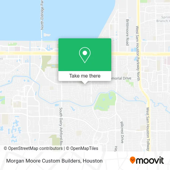 Morgan Moore Custom Builders map