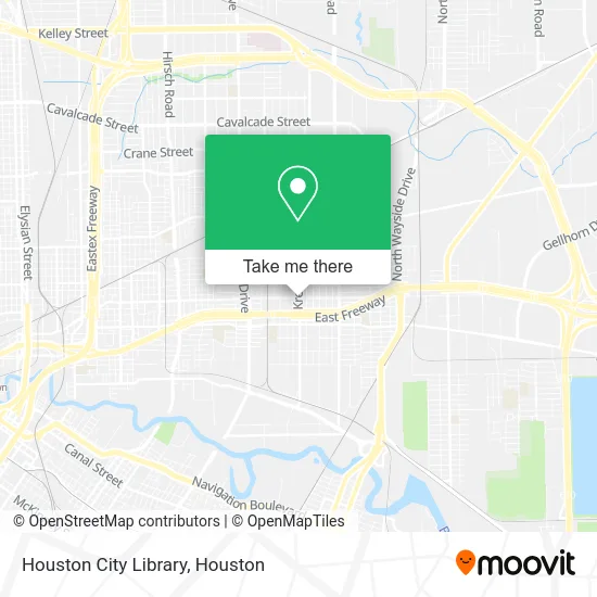 Houston City Library map