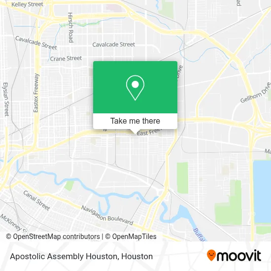 Apostolic Assembly Houston map