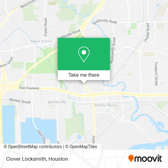 Clover Locksmith map