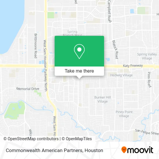 Commonwealth American Partners map