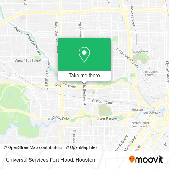 Universal Services Fort Hood map