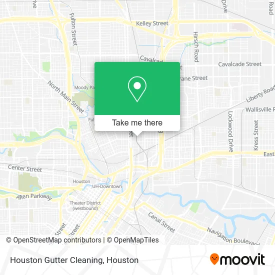 Houston Gutter Cleaning map