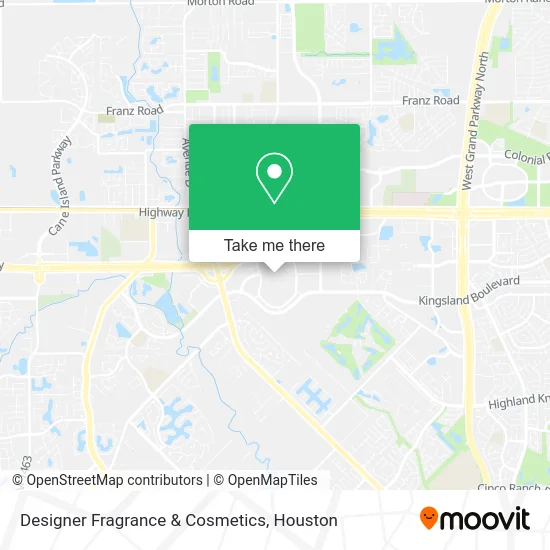Designer Fragrance & Cosmetics map