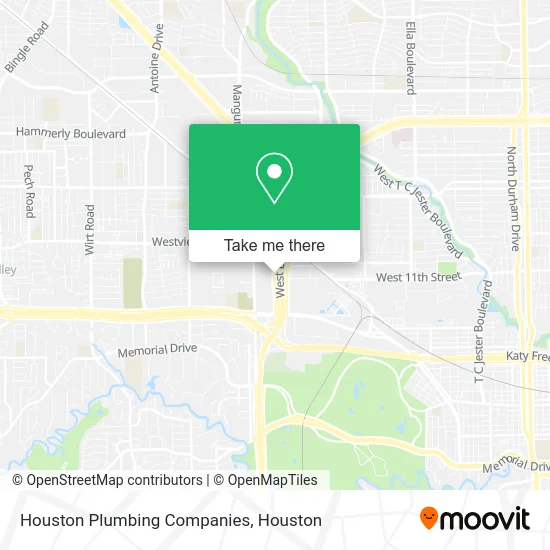 Houston Plumbing Companies map