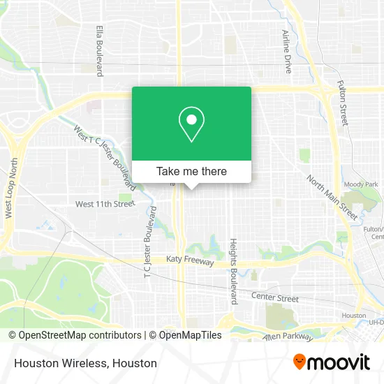 Houston Wireless map