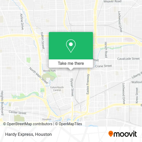 Mapa de Hardy Express