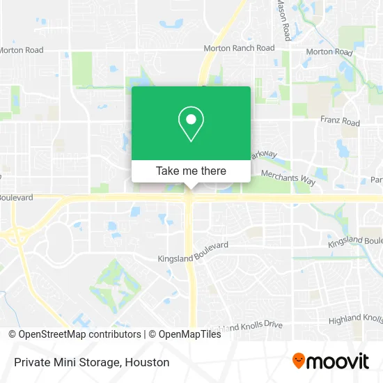 Mapa de Private Mini Storage