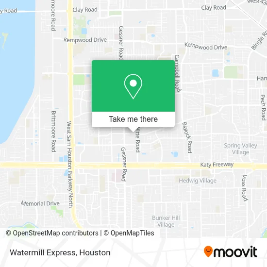 Watermill Express map