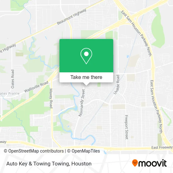 Auto Key & Towing Towing map