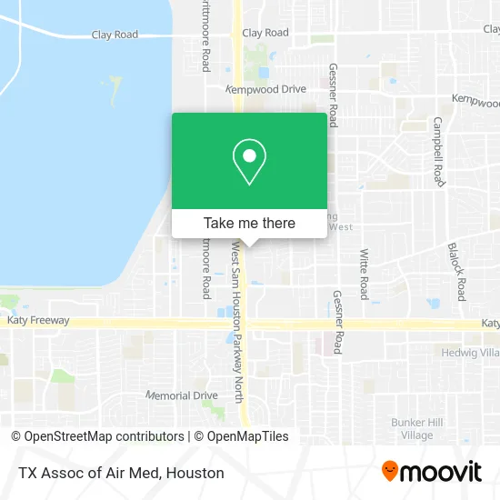Mapa de TX Assoc of Air Med