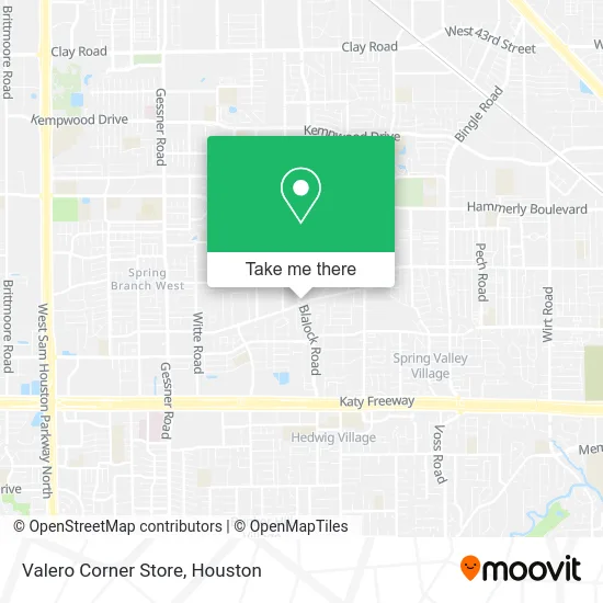 Valero Corner Store map