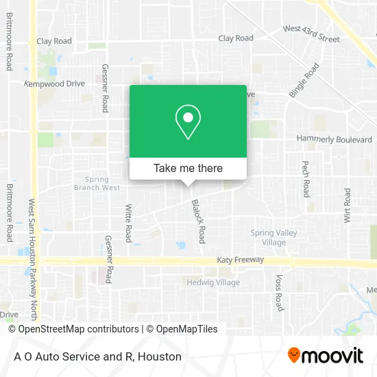 A O Auto Service and R map