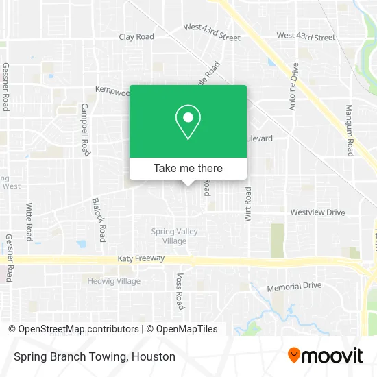 Spring Branch Towing map