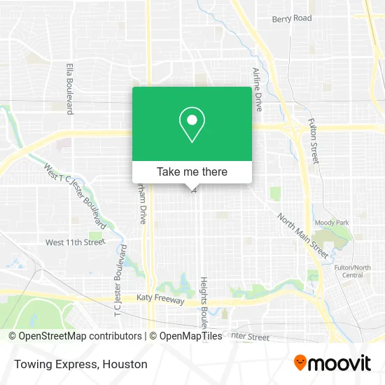 Towing Express map