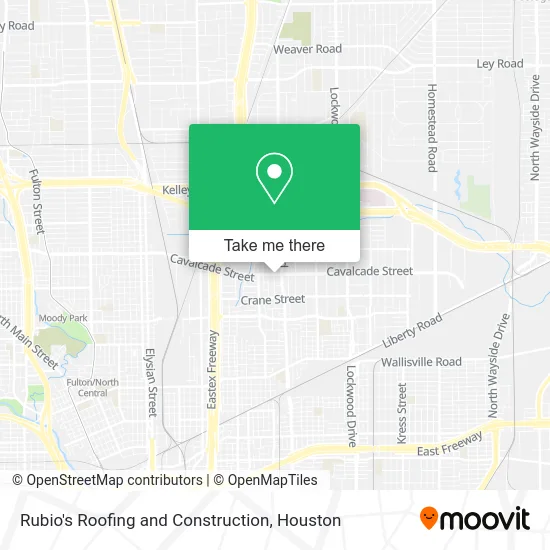 Rubio's Roofing and Construction map