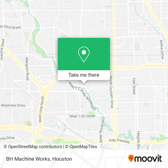 BH Machine Works map
