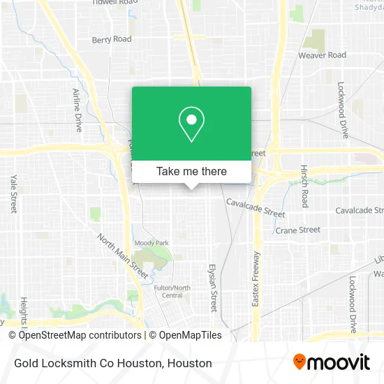 Gold Locksmith Co Houston map