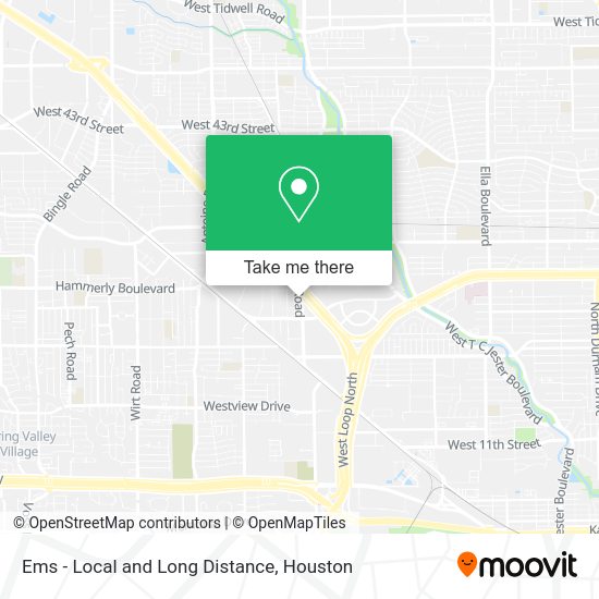 Ems - Local and Long Distance map