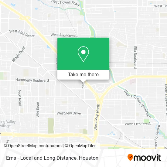 Mapa de Ems - Local and Long Distance