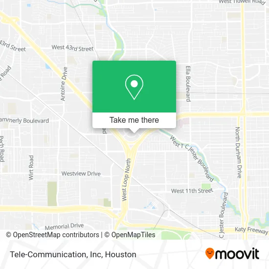 Tele-Communication, Inc map