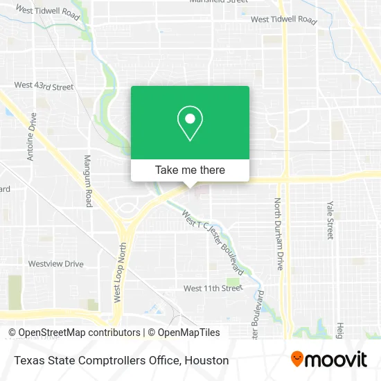 Mapa de Texas State Comptrollers Office